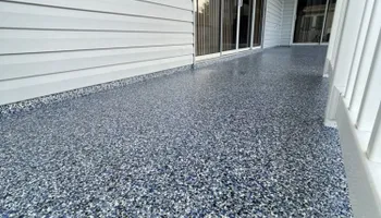 Epoxy Flooring Installation for Envious coatings in Wildwood, FL