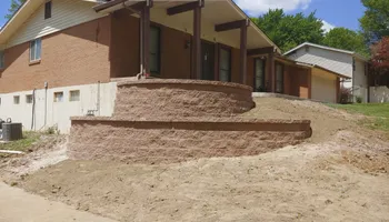 Retaining Wall Construction for VQ Land & Stone in St. Louis, MO