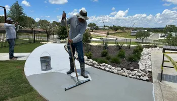 Decorative Concrete Overlay for Stamped Patio Solutions in Richmond, TX 