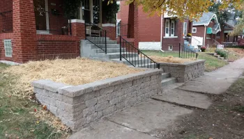 Retaining Wall Construction for VQ Land & Stone in St. Louis, MO