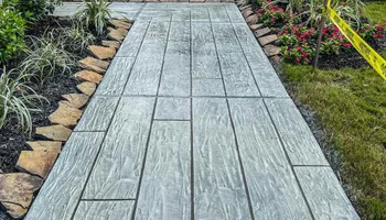 Decorative Concrete Overlay for Stamped Patio Solutions in Richmond, TX 
