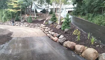 Retaining Wall Construction for Jamco in Monticello, MN