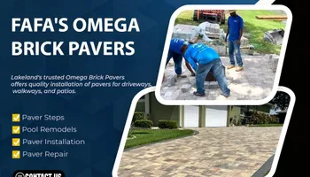 Paver Installation for Fafa's Omega Brick Pavers in Lakeland, FL