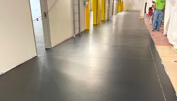 Epoxy Flooring Installation for Envious coatings in Wildwood, FL