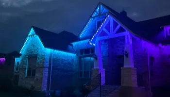 LED Light Installation for Light It Up AV and Turf in Keller, TX