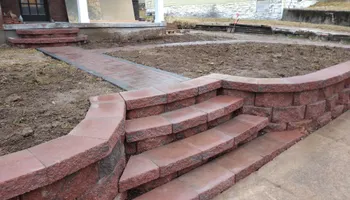 Retaining Wall Construction for VQ Land & Stone in St. Louis, MO