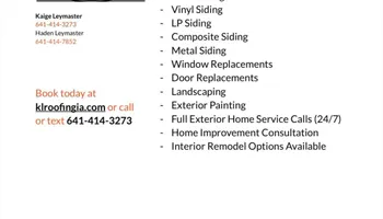 roofing installation for KL Roofing & Construction LLC  in Leon, IA