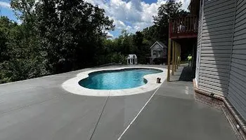 Stamped Concrete Installation for Modern Concrete LLC in Lowell, AR