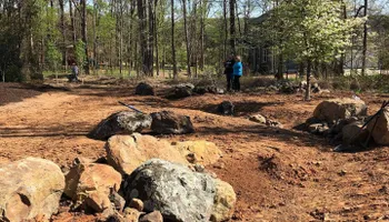 Erosion Control / Water Management for Christina King Landscape Design in West Raleigh, NC