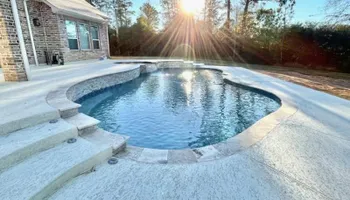 Custom Pool Design for Out Back Pool and Spa Creations in The Woodlands, TX