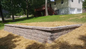Retaining Wall Construction for VQ Land & Stone in St. Louis, MO