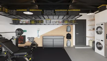 Garage Gym Design & Build for Beachside Interiors in Newport Beach, CA