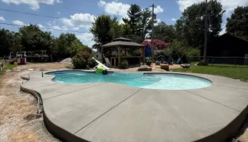 Stamped Concrete Installation for Modern Concrete LLC in Lowell, AR
