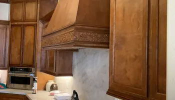 Custom Cabinet Design for Brothers Wood Refresh Upholstery in Houston, TX