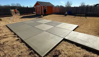 Stamped Concrete Installation for Modern Concrete LLC in Lowell, AR
