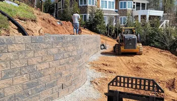 Retaining Wall Construction for Outdoor Assassins LLC in Hendersonville, NC
