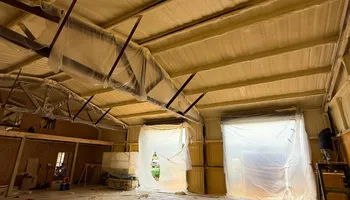 Commercial SPF Roofing Install for Hart Roofing and Insulation in Atlanta, GA