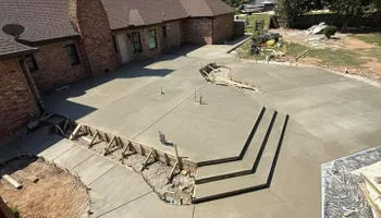 Stamped Concrete Installation for Modern Concrete LLC in Lowell, AR