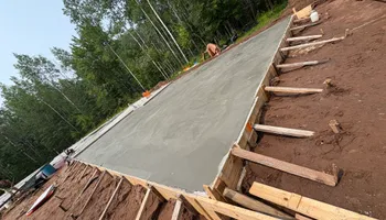 Traditional Broom Finished Concrete for Outdoor Dynamics LLC in Sherburne County, MN