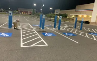 Parking Lot Striping for Straight Line Striping in Little Rock, AR