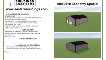 Pole Barn Construction for Eastern Buildings in Parkersburg, WV