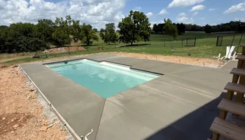 Stamped Concrete Installation for Modern Concrete LLC in Lowell, AR