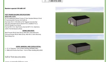 Pole Barn Construction for Eastern Buildings in Parkersburg, WV