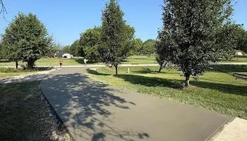 Stamped Concrete Installation for Modern Concrete LLC in Lowell, AR
