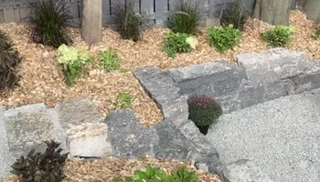 Natural Stone Hardscape for Calderwood Landscapes in Oakville, ON