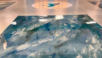 Epoxy Flooring Installation for Envious coatings in Wildwood, FL