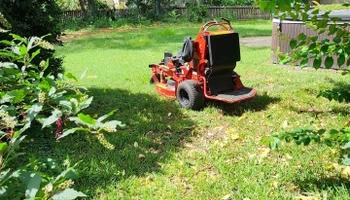 Mowing for Muddy Paws Landscaping in Columbia, SC