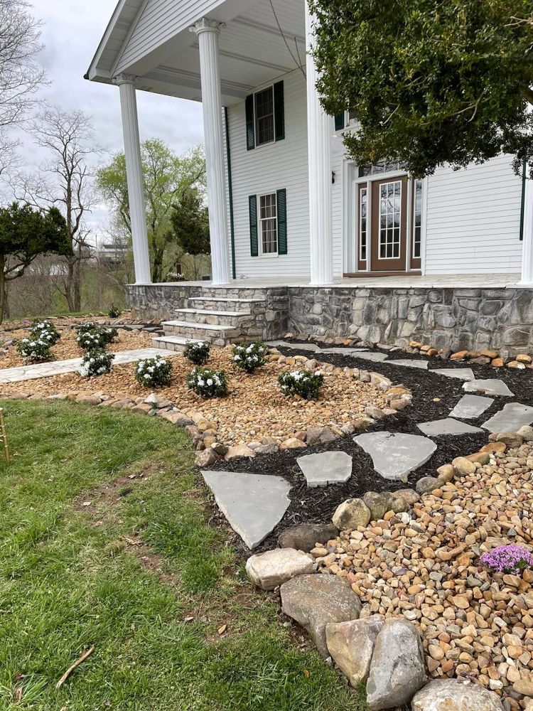 Transform your outdoor space with our expert landscape design & install service, tailored to create a beautiful and functional garden that enhances your home's aesthetic and increases property value. for Simmons Brothers Investments in Pounding Mill, VA