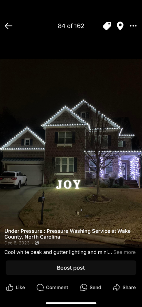 Holiday Lighting  for Under Pressure: Pressure Washing Service in Raleigh, NC