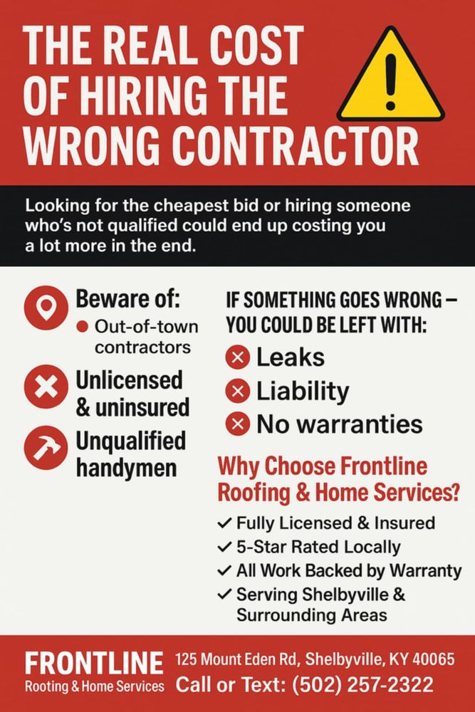 Other Services for Frontline Roofing & Home Services in Shelbyville, KY