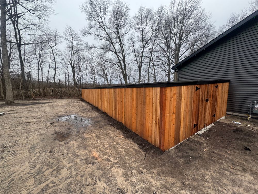 Fences for Risner Construction in De Motte, IN