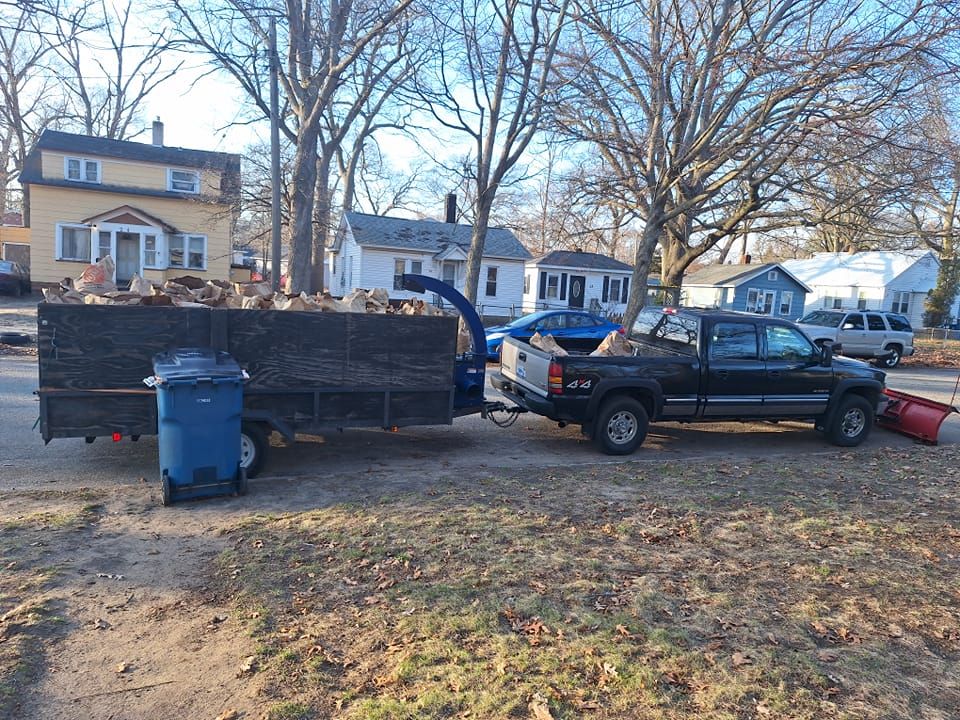 Our Leaf Cleanup service offers efficient and comprehensive cleaning services to keep your yard pristine. We handle the hassle of seasonal leaf removal, ensuring a tidy and beautiful outdoor space. for Fred's Lawncare in Muskegon, MI