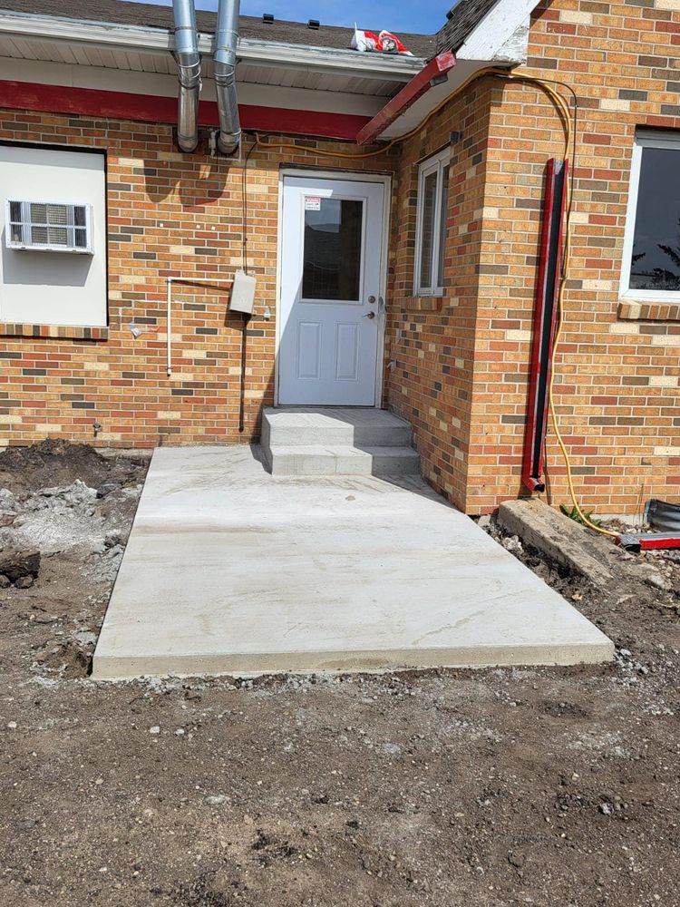 Enhance your home with our expert stair design and installation services, blending aesthetic appeal and durability for beautifully crafted concrete stairs that elevate both functionality and style within your living space. for Golden Construction in West Fargo, ND