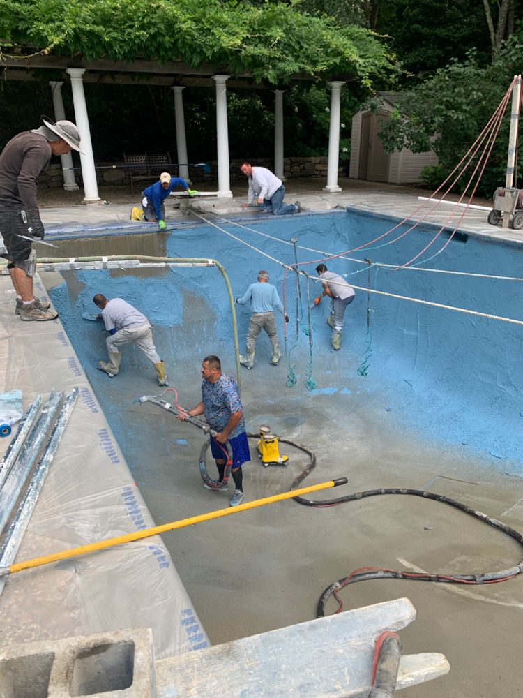 Construction for Full Service Pools in Andover, MA
