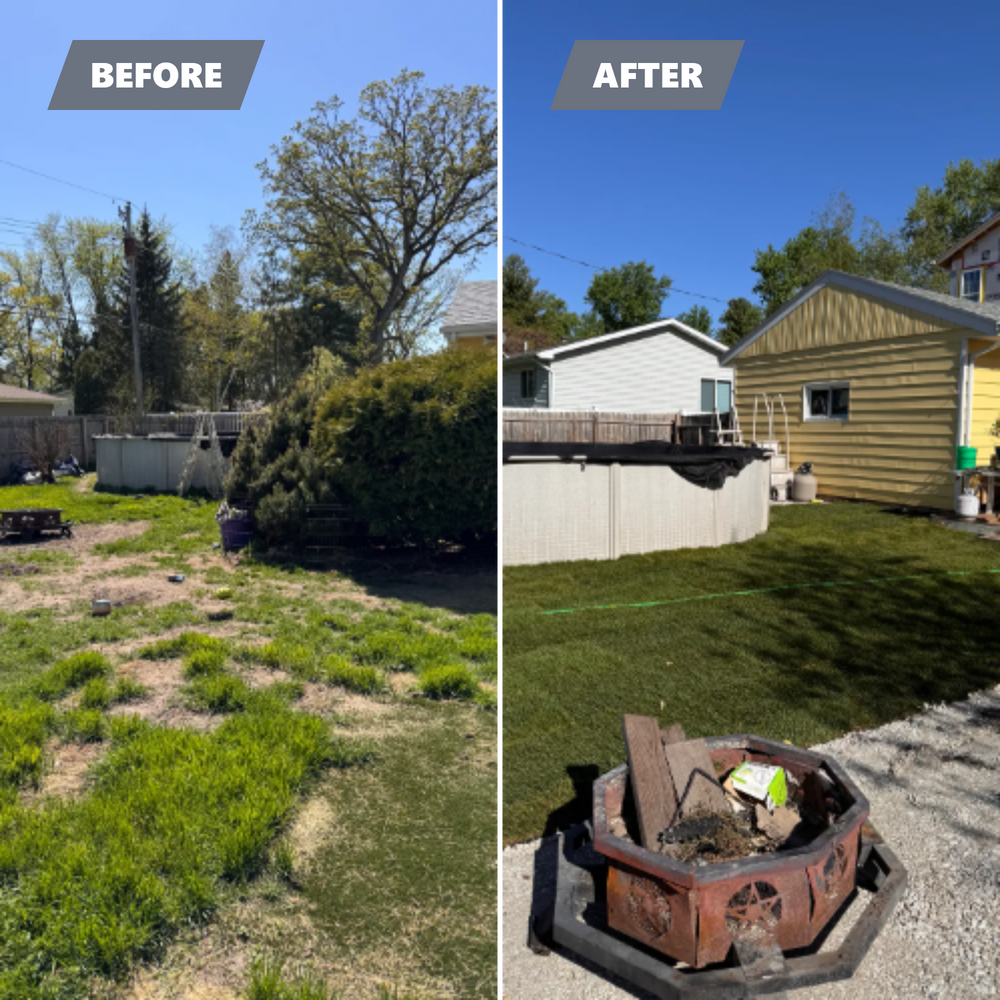 Before & After for H&L Lawn Care LLC in Twin Lakes, WI