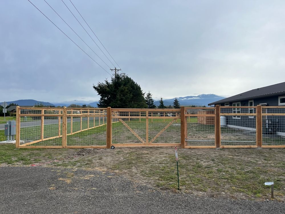 Peninsula Fence Company  for The Baskins Sawmill in Port Angeles,  WA