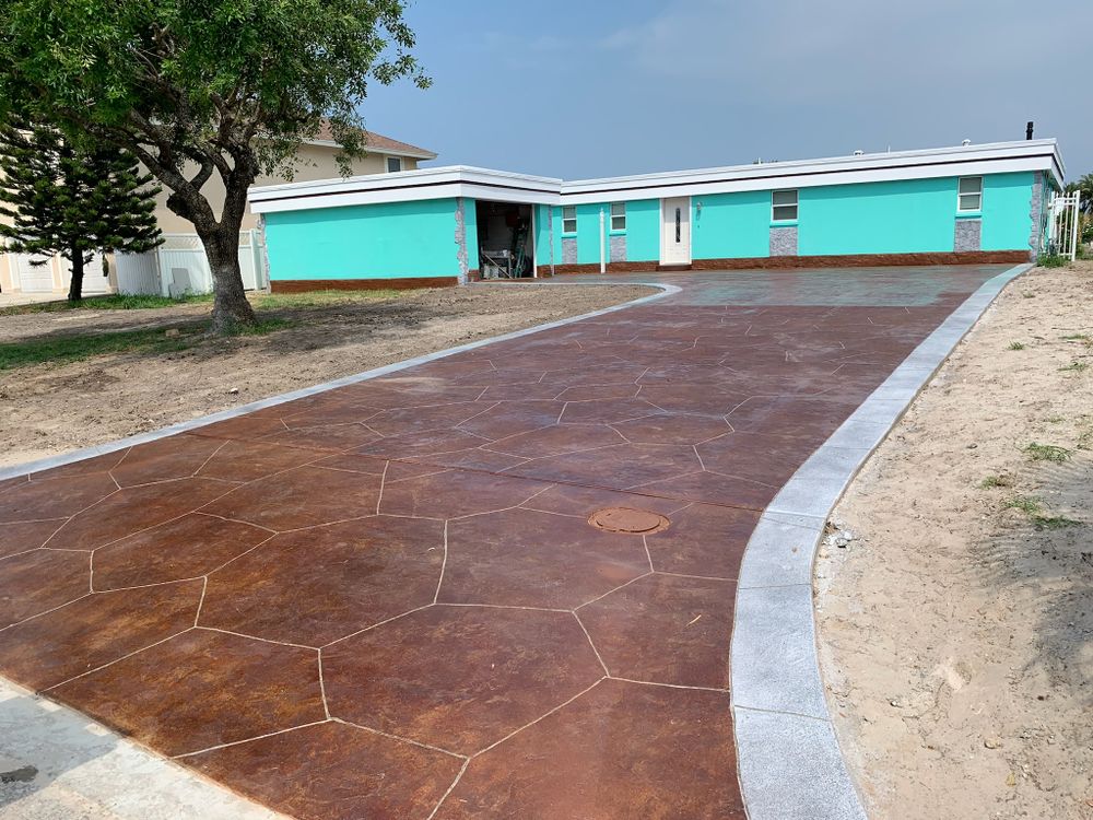 Stamped Concrete for Keen Decorative Concrete in Corpus Christi, TX