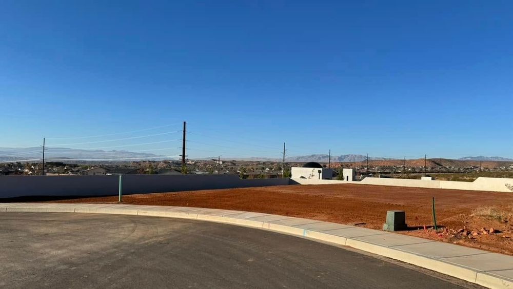 Our Finished Grading service ensures your landscape is expertly leveled and shaped for optimal drainage and aesthetics, providing a solid foundation for new projects or enhancing the natural beauty of your property. for Moore Development, LLC in St. George, UT