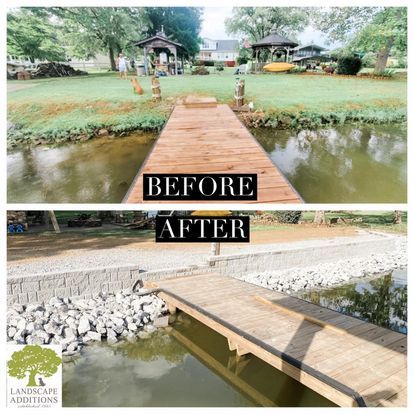 Before and After  for Landscape Additions  in Shelby County,  AL