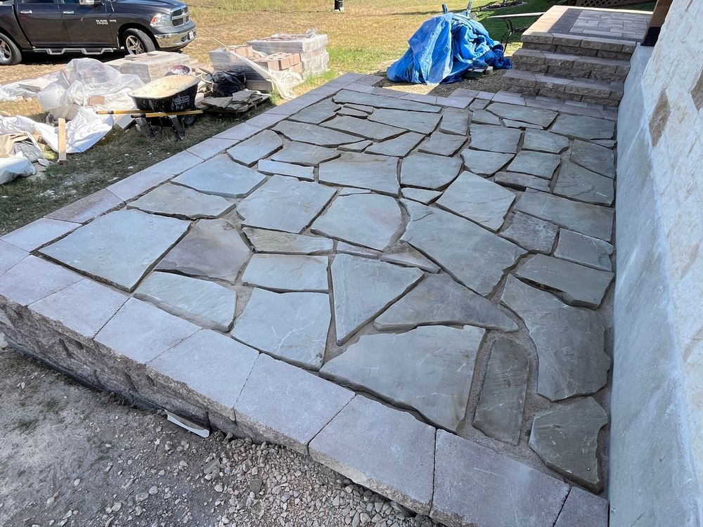 Landscape Design and Installation for Espinoza Landscape in Cibolo, TX