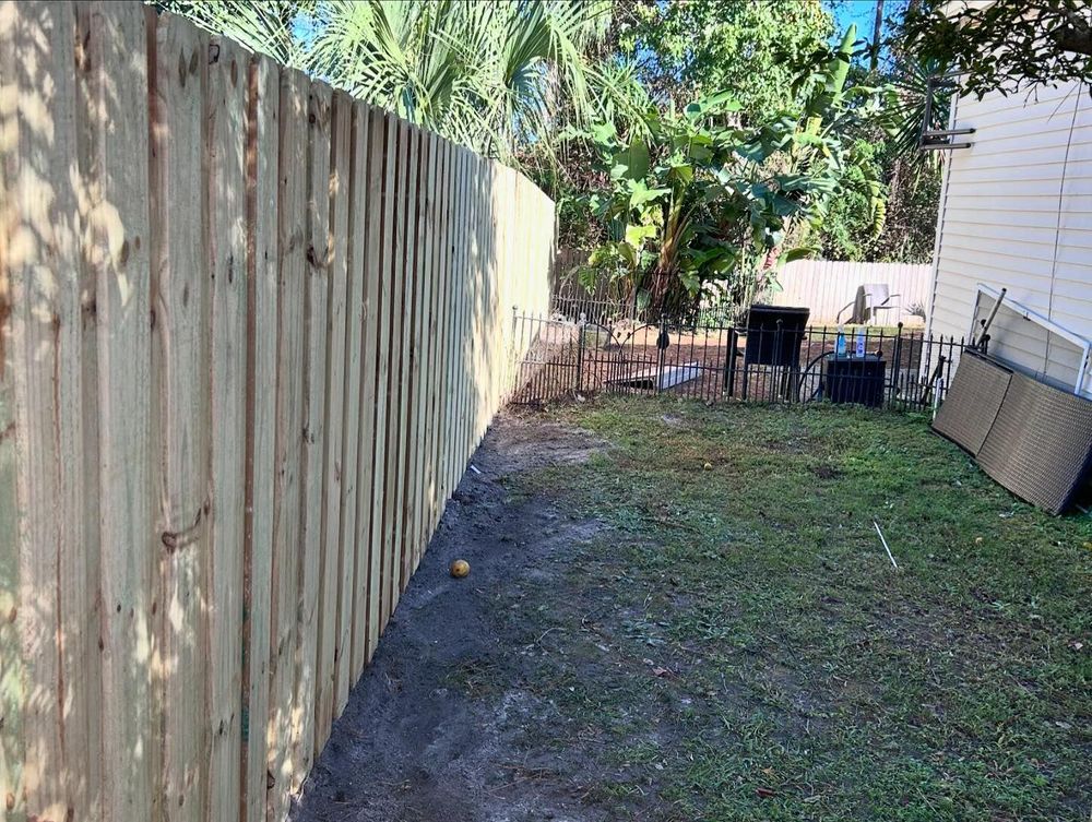 Vinyl Fence Installation for Madden Fencing Inc. in St. Johns, Florida