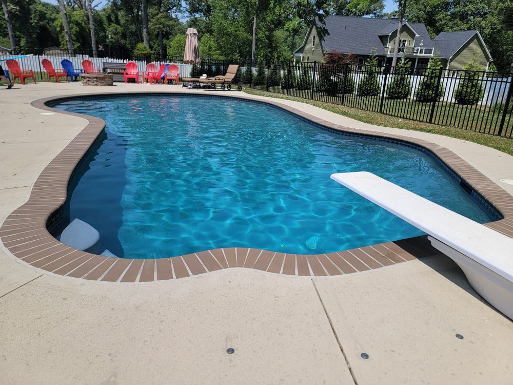 Transform your outdoor space with our expert pool design service. We craft custom pools that blend seamlessly with your landscape, tailored to fit your style and enhance backyard enjoyment. for Chesapeake Pool Solutions in Pasadena, MD