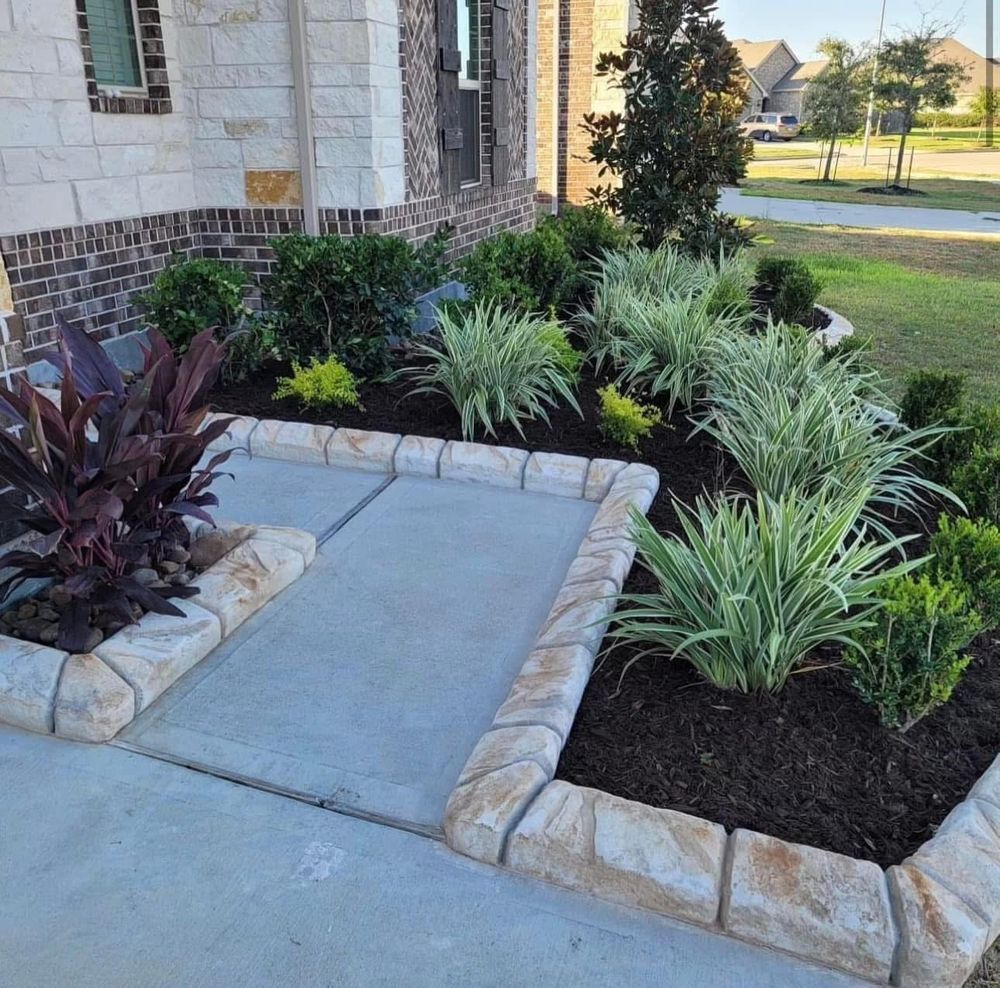 Before & Afters for Texas Curb N Borders in Houston, TX