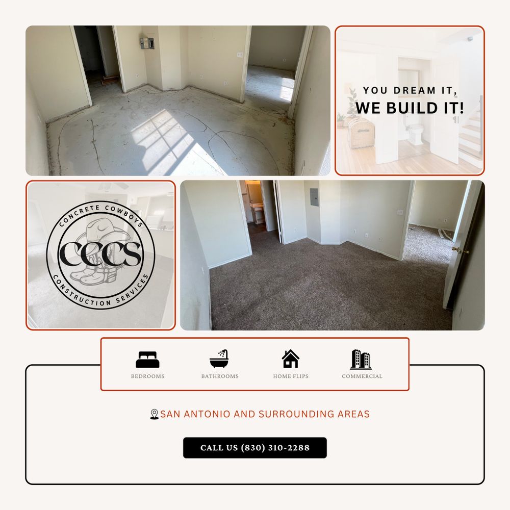 All Photos for Concrete Cowboys Construction Services in San Antonio, TX