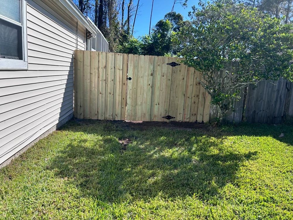 Vinyl Fence Installation for Madden Fencing Inc. in St. Johns, Florida