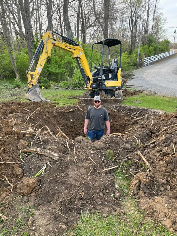 Excavating for KW Earthworks in Connersville, IN